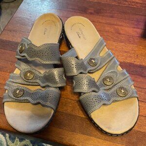Clarks "Ultimate Comfort" Denim Blue Sandals